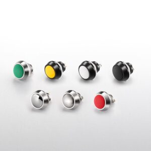 12/16/19mm Stainless Steel Push Button Switch 12V LED Momentary Latching Metal IP65 Electronic Structure Locking Light ON/OFF
