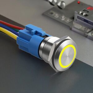 Langir Druckknopf Schalter 16mm Led Latching Push Button Switch Prewire Marine Switch 22mm 2 Led Momentary Button 19mm SS