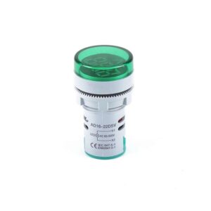 22mm Digital Voltmeter Lamp LED Light Source Plastic Digital Voltage Indicator with Indicator Light Display