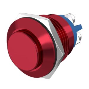 Langir IP65 Waterproof Flat Head 1NO1NC on off Push Button Switch 16mm 19mm 22mm Metal 3A Max. Current 250V Max. Voltage