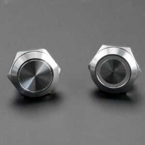 Langir Botão de pressão de aço inoxidável Interruptor de curto alcance auto-redefinido Momentâneo 12mm LED Touch Botão de elevador à prova de água IP67