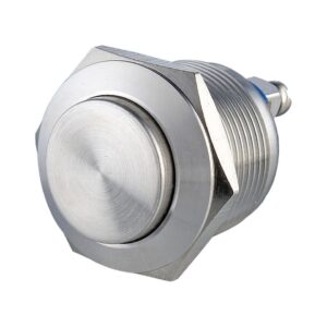 IP65 Waterproof 19mm Metal Silver Grey Outdoor Switch IP68 Submersible Piezo Switch Pushbutton