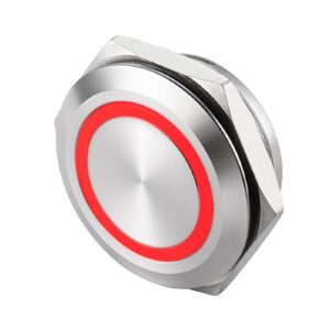 Custom-Made 15A Engine Start Stop Push Button Power Switch 4 Pin Industrial Control System IP65 Plastic CN;ZHE Langir 50mA