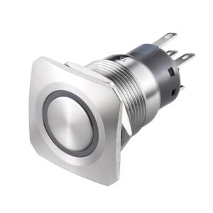 Secure Fixtures with Self-Locking Mounting Hole Push Button Switches Remote Control with Motorized Flat-Top Push Button Switches
