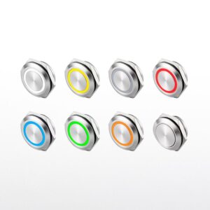 19mm Flashlight Push Button Switch Mini Testing Switch Electrical Metal Momentary Water Proof on off Small Push Button Switch