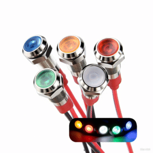Panel Mount Brass Nickel LED Metal Signal Lamp for Home Appliances