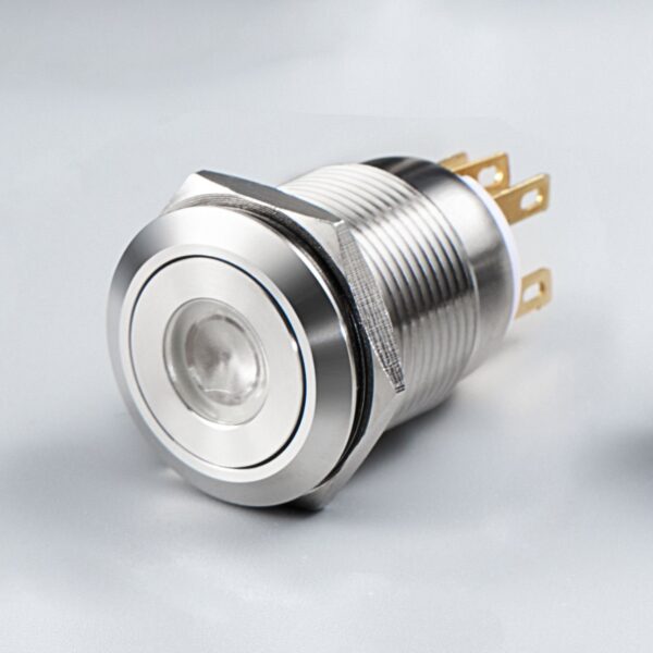 19mm, 22mm Customizable Laser Engraved Pattern LED Illuminated Momentary Push Button Switch with Harness – Image 2