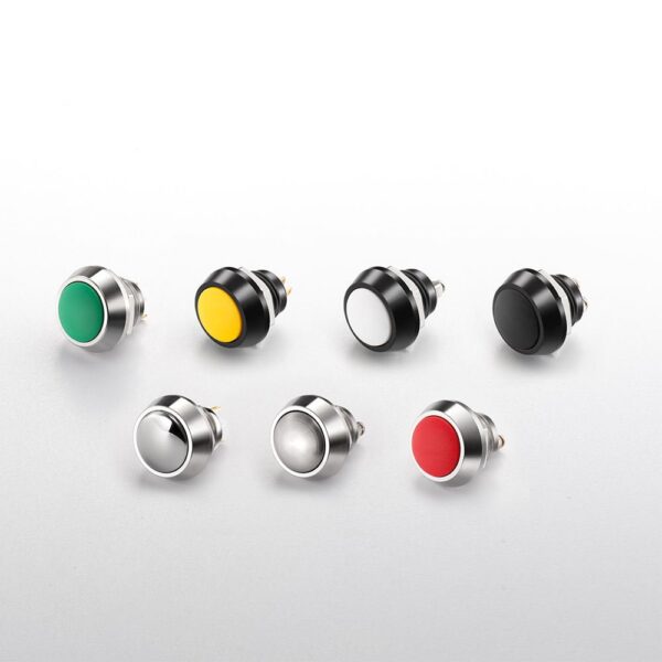 Custom 12mm 22mm Ip67 DC Illuminated Waterproof Normally Open Latching Metal Push Button Switches - Obrázek 2