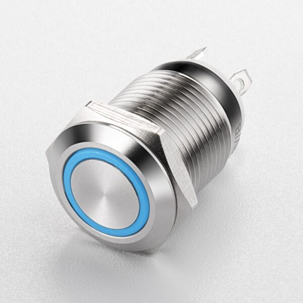 12/16/19/22mm LED Waterproof Push Button Switch Colorful Reset Metal for Starting Switch IP65 Level Made of Plastic - Imagem 2