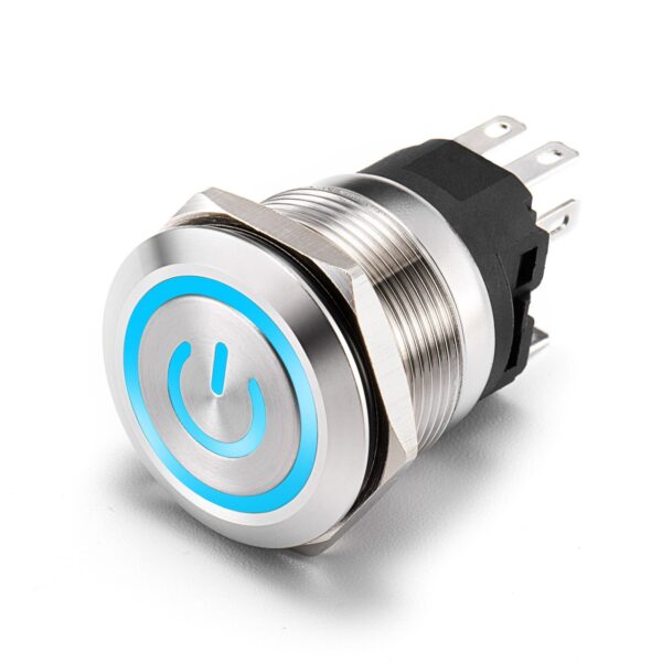 12mm Momentary Metal Push-Button Switches Color Metal Button Switch 12V IP65 Electronic Structure 1NO Switch Combination Plastic - immagine 3