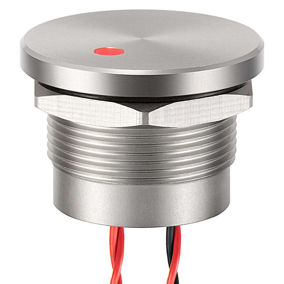 Industrial Piezo Switch with Anodized Green/Red for Style - immagine 3