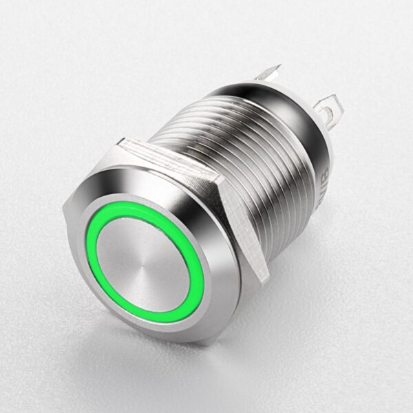 12V Dustproof Safety Capacitive Switches Waterproof IP65 16mm 19mm 22mm 1NO RGB LED IP67 Electronic Plastic 12V Push Button - Image 3