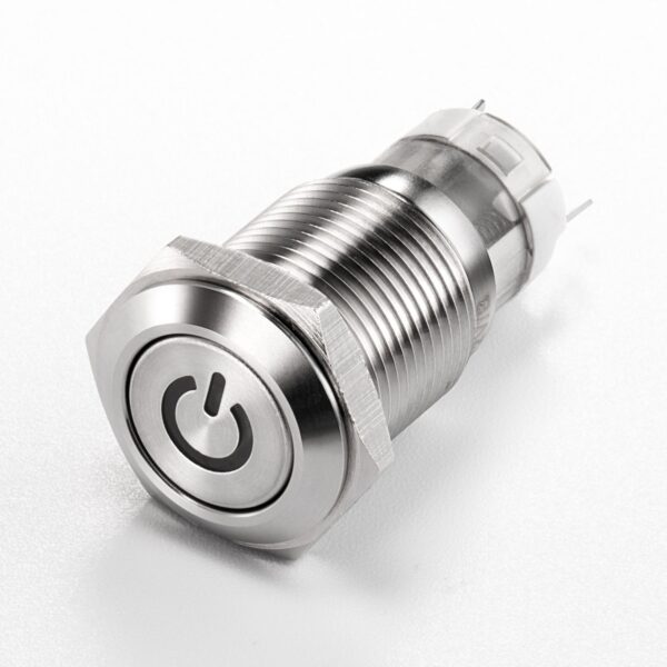12 /16 / 19 / 22mm Momentary Power Button Switch PC Waterproof Used Cars Switch Small Metal Stainless Steel Push Button Switch - Image 3