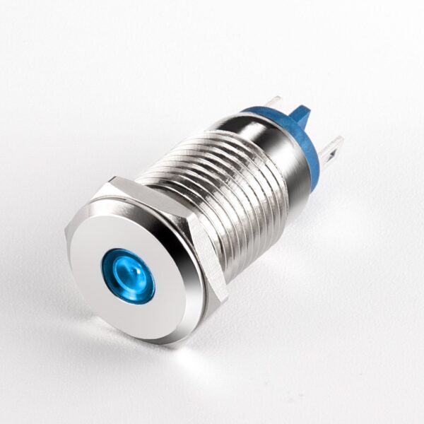 12mm LED Metal Indicator Light 6v Flat Waterproof IP67 pilot Lamp Red Green Blue - Image 4