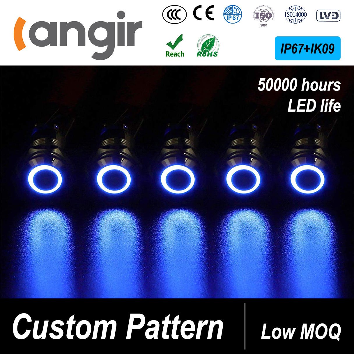 Langir Waterproof IP67 12mm Metal Push Button Switch Block Body 12V 24V 16mm 19mm 22mm Momentary Pushbutton Switches for Control — изображение 4