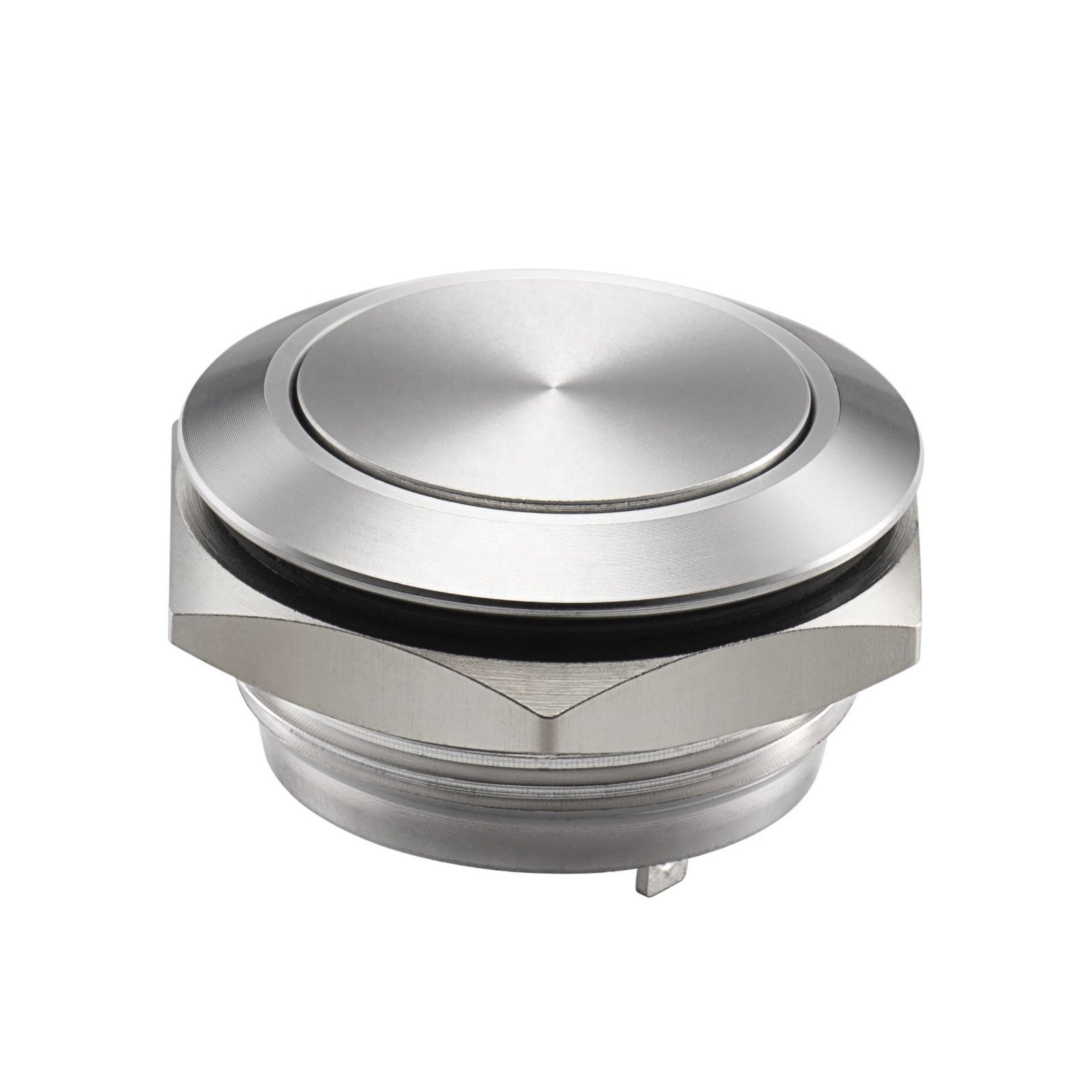 Good Rating Stainless Steel 19mm 22mm 25mm Flat Waterproof IP67 24V Blue LED Ultra Short Push Button Switch – Bild 4