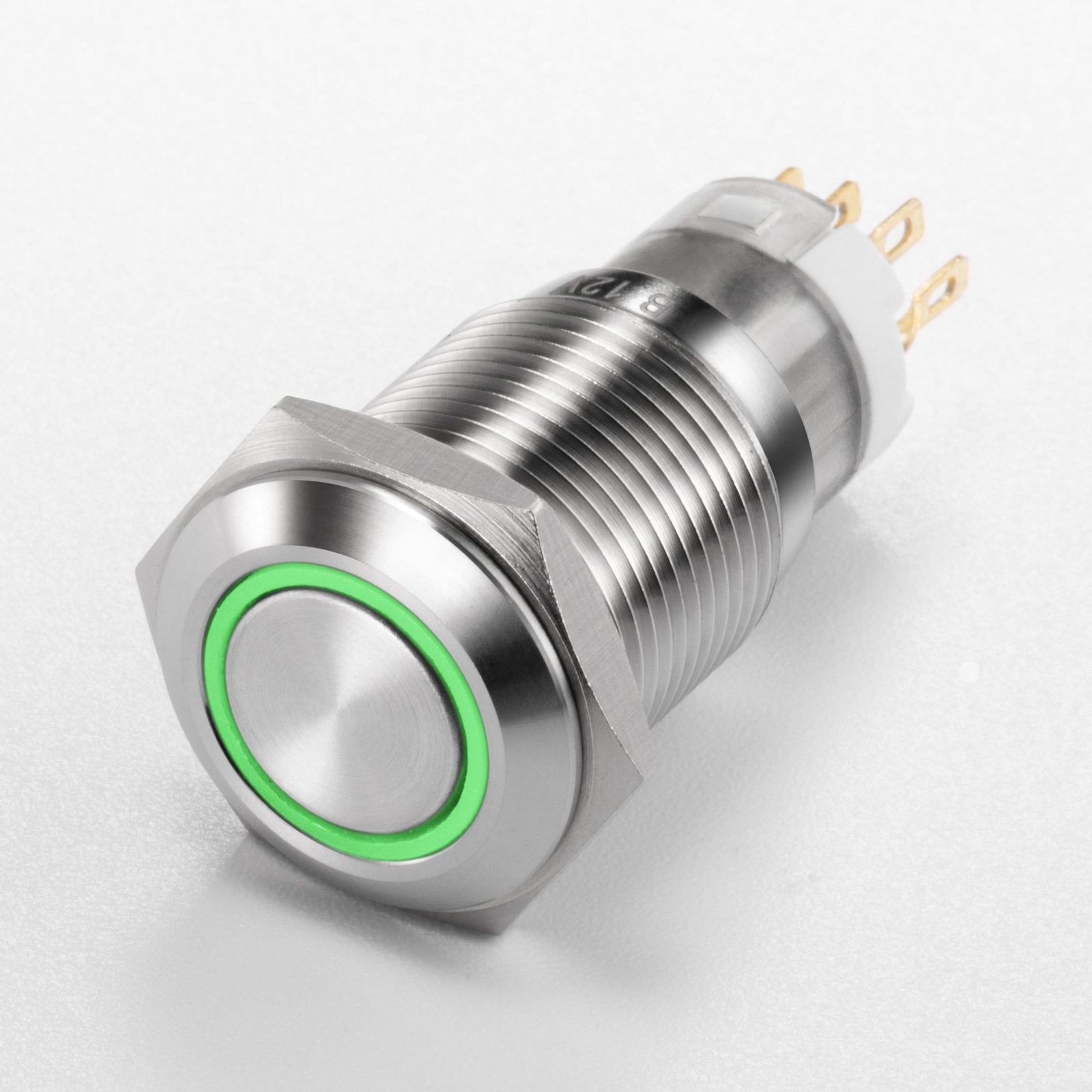 Diameter 12mm on off for Light Power Led 5V 110V Waterproof Reset/latching Metal Push Button Switch - Imagen 5