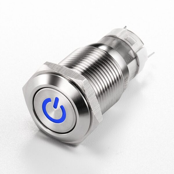12V Dustproof Safety Capacitive Switches Waterproof IP65 16mm 19mm 22mm 1NO RGB LED IP67 Electronic Plastic 12V Push Button - Image 6