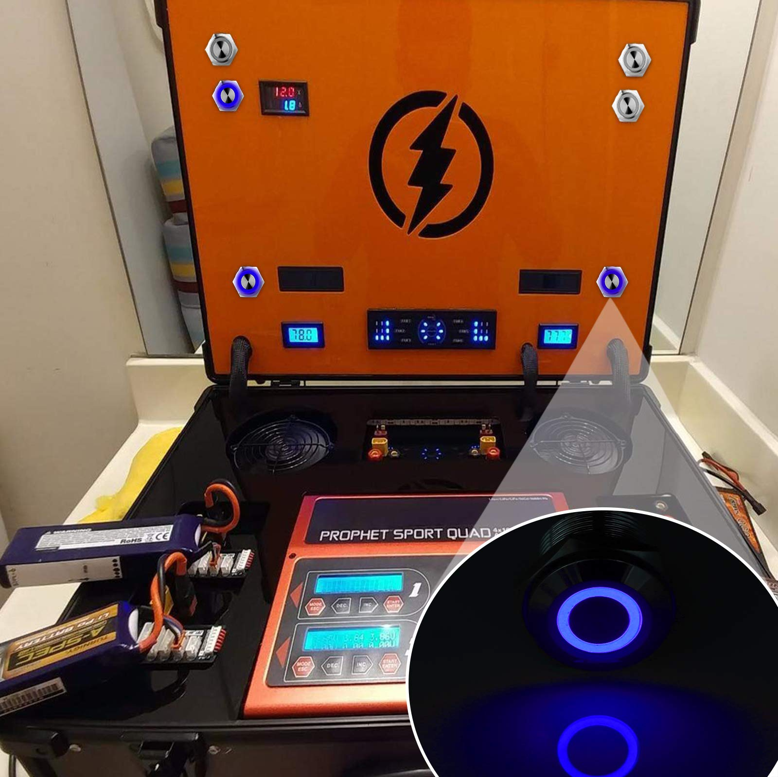 Langir IP67 Waterproof 1NO1NC Push Button Switches Illuminated RGB 12mm 16mm 19mm 22mm 25mm Metal For Home Appliance Control — изображение 6