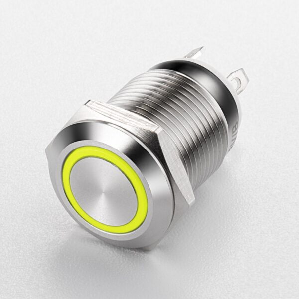 12/16/19/22mm LED Waterproof Push Button Switch Colorful Reset Metal for Starting Switch IP65 Level Made of Plastic - Imagem 7