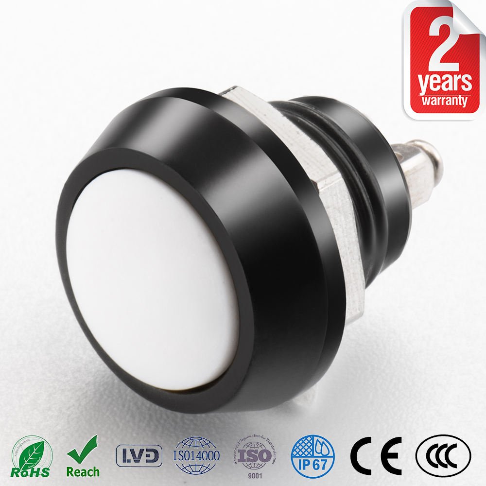 High Quality 12mm Anti Vandal Switch Metal Momentary Normal Open Waterproof Push Button Switch - Imagen 7