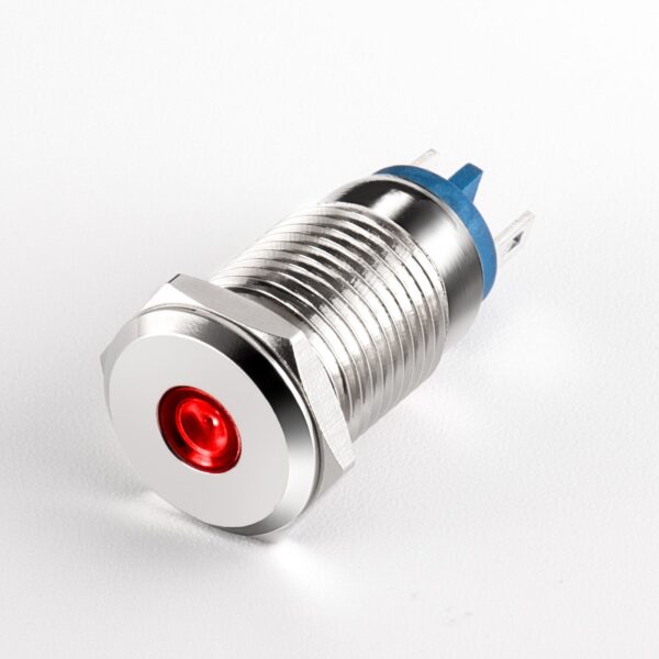 12mm LED Metal Indicator Light 6v Flat Waterproof IP67 pilot Lamp Red Green Blue - Image 7