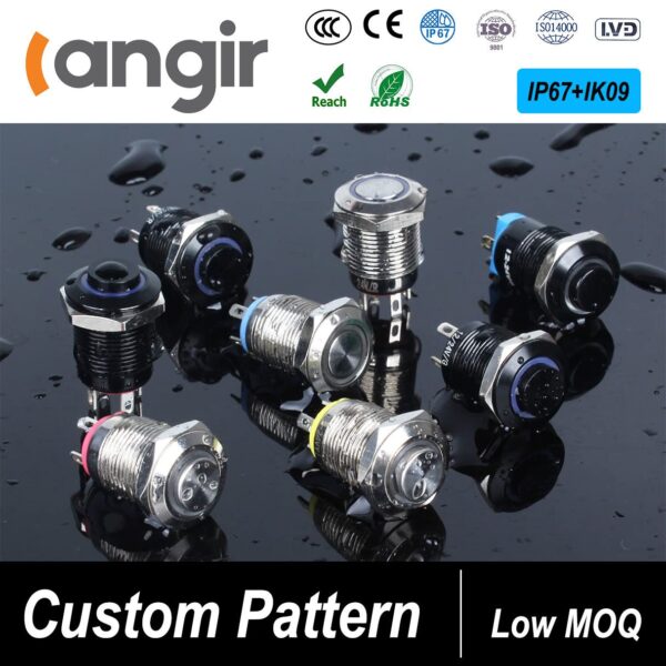 Low MOQ & Logo Printing Available! - Custom Push Button Switches 16/19/22mm - Momentary/Latching, Waterproof, Metal, LED - Image 7