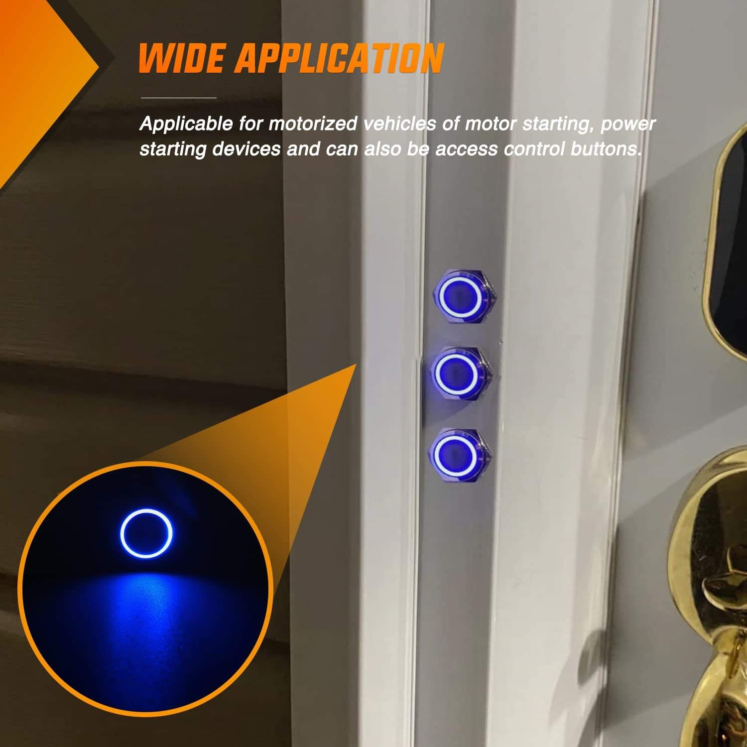 Langir IP67 Waterproof 1NO1NC Push Button Switches Illuminated RGB 12mm 16mm 19mm 22mm 25mm Metal For Home Appliance Control — изображение 7