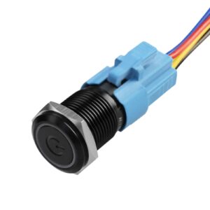 12mm 16mm 19mm 22mm 25mm 28mm 30mm 40mm Power Push Button Switch Latching Momentary Illuminated Waterproof IP67 Push Button Ex
