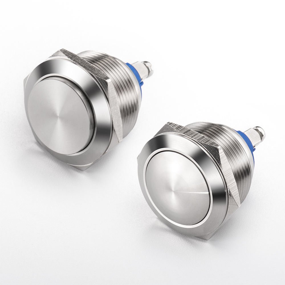 12mm16mm19mm 22mm 25mm 30mm Short Touch Metal Push Button Switch, Momentary Tact Switch with Led Screw Pc Start Button