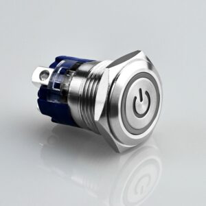 IP67 Waterproof 10amp Latching Push Button Latching Switch Stainless Steel Momentary Flat 12V for Home Appliance