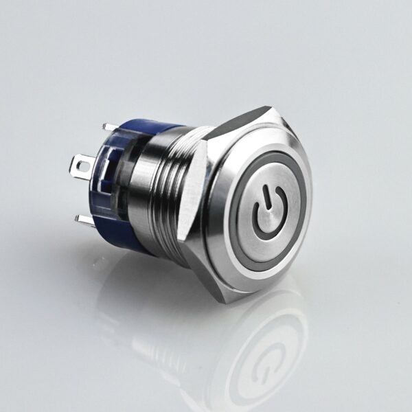 IP67 Waterproof 10A Stainless Steel Push Button Switch High Current Momentary Flat 250V 1NO 12V Home Appliance Control 24V Max. - Image 2