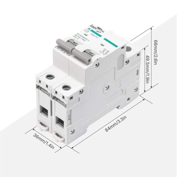 High Breaking Capacity 1P 125V DC MCB Circuit Breaker for Telecom Cabinets - Image 2