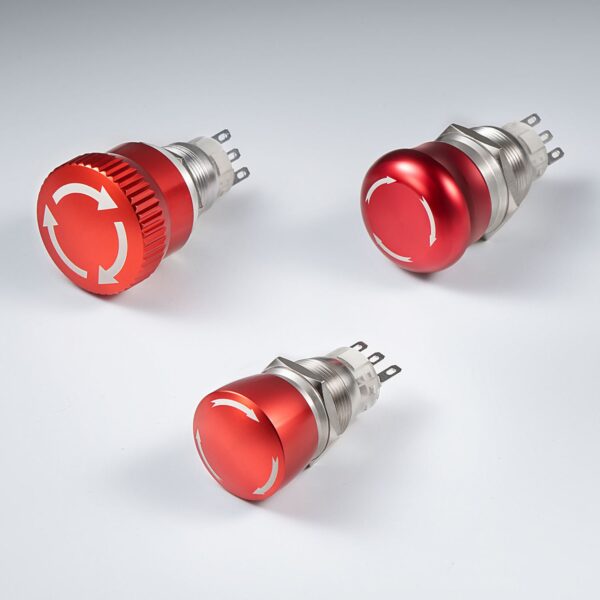 Langir Metal Flat Head Momentary Push Button Mushroom 12mm 16mm 19mm 22mm 25mm 30mm 40mm Mushroom Push Button Switches - Image 3