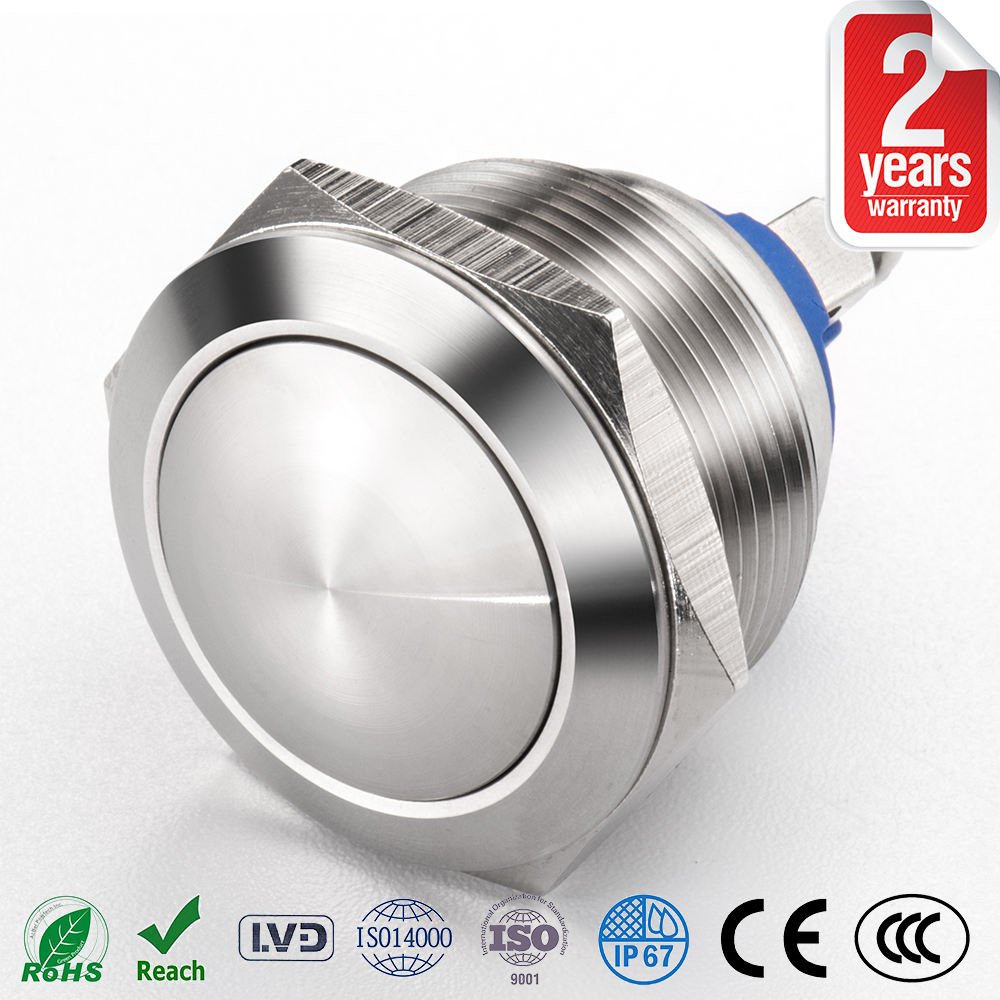 12mm16mm19mm 22mm 25mm 30mm Short Touch Metal Push Button Switch, Momentary Tact Switch with Led Screw Pc Start Button - Ảnh 3