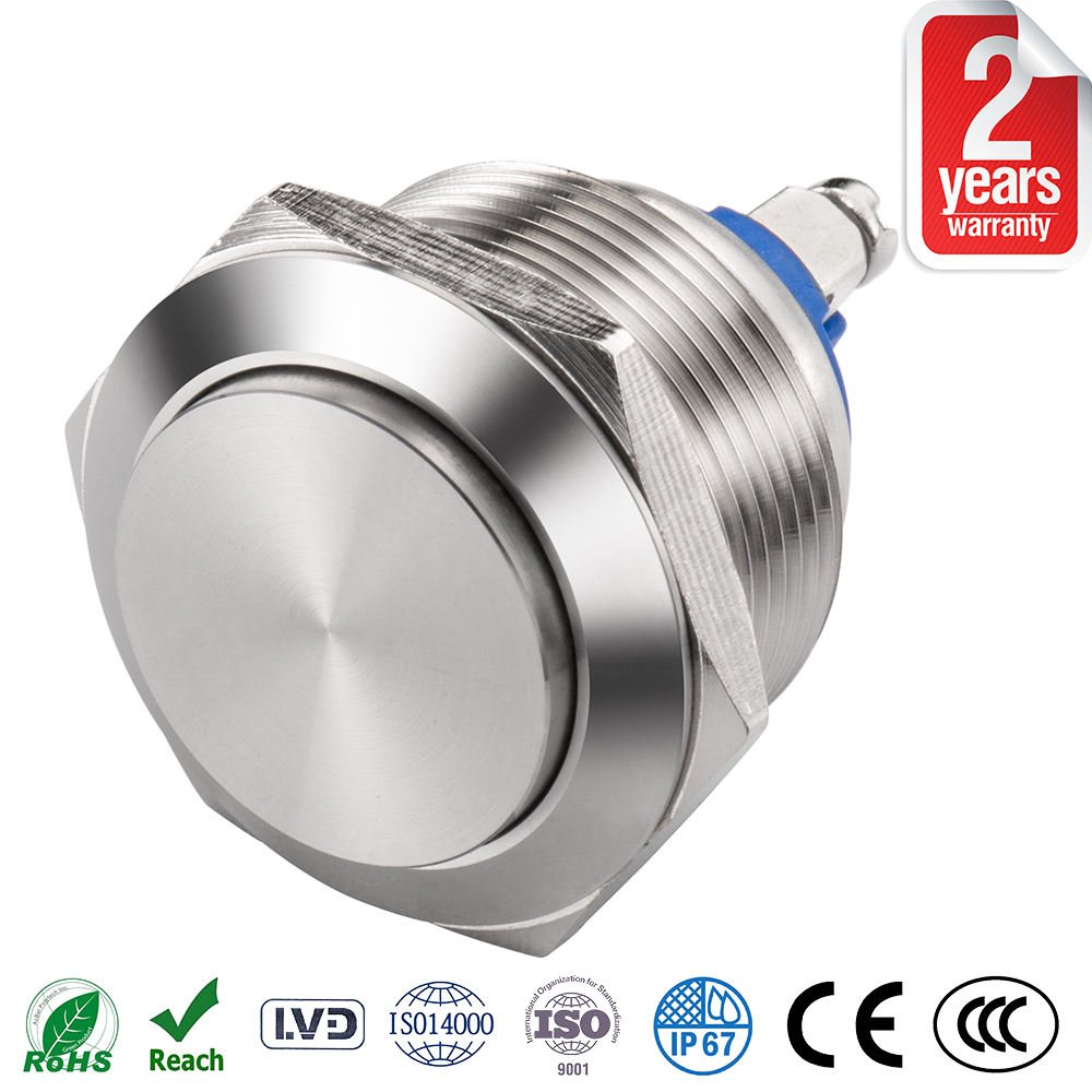 12mm16mm19mm 22mm 25mm 30mm Short Touch Metal Push Button Switch, Momentary Tact Switch with Led Screw Pc Start Button - Ảnh 4