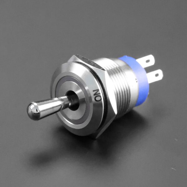 Langir 19mm Self-Locking Metal Toggle Switches High Head Ring Light LED Push Button Switch for 12V 24V IP65 IP67 Level 10A Max - Imagem 4
