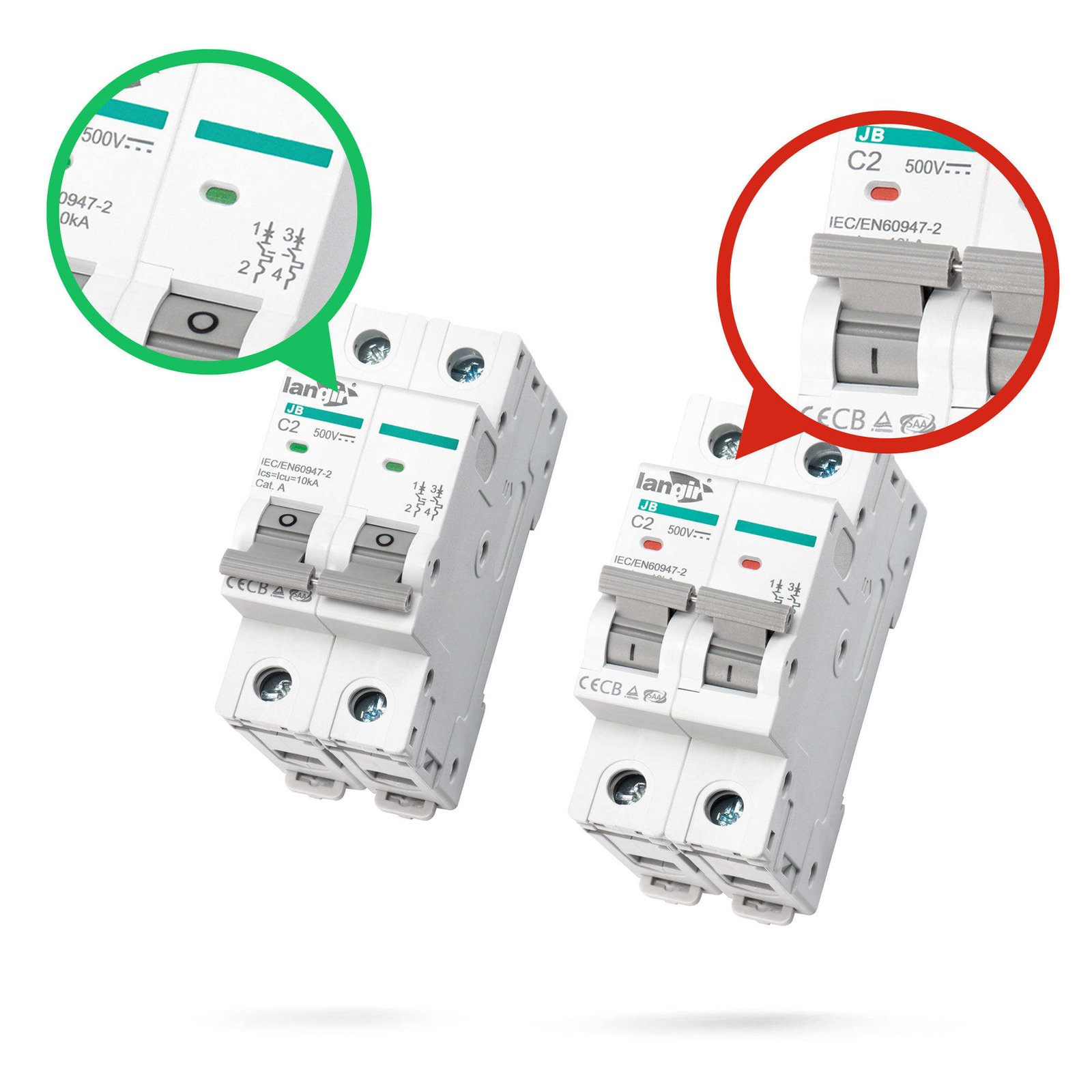 Modular Panel DC MCB 3P 600V for Custom Power Systems - Imagem 4